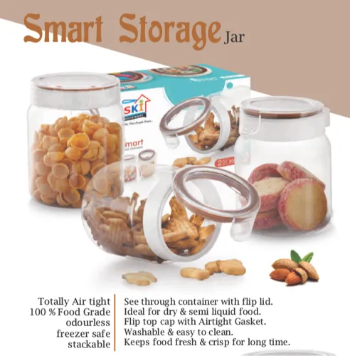 Plastic Smart Storage Jar