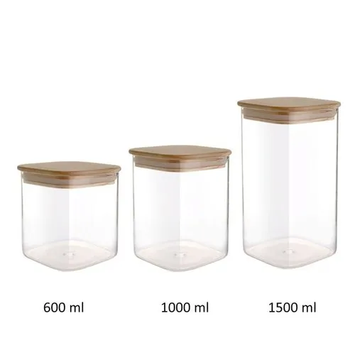 Cello Woody Cube Storage Jar